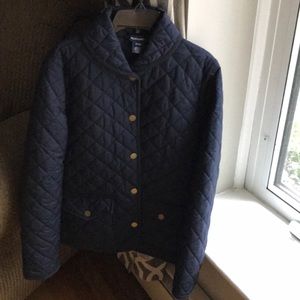 Girls Ralph Lauren Navy Blue Quilted Jacket
